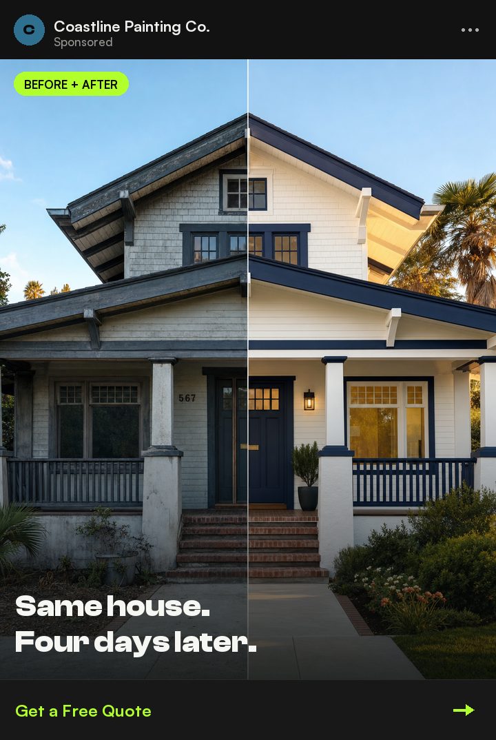 Before + after example by PELORA