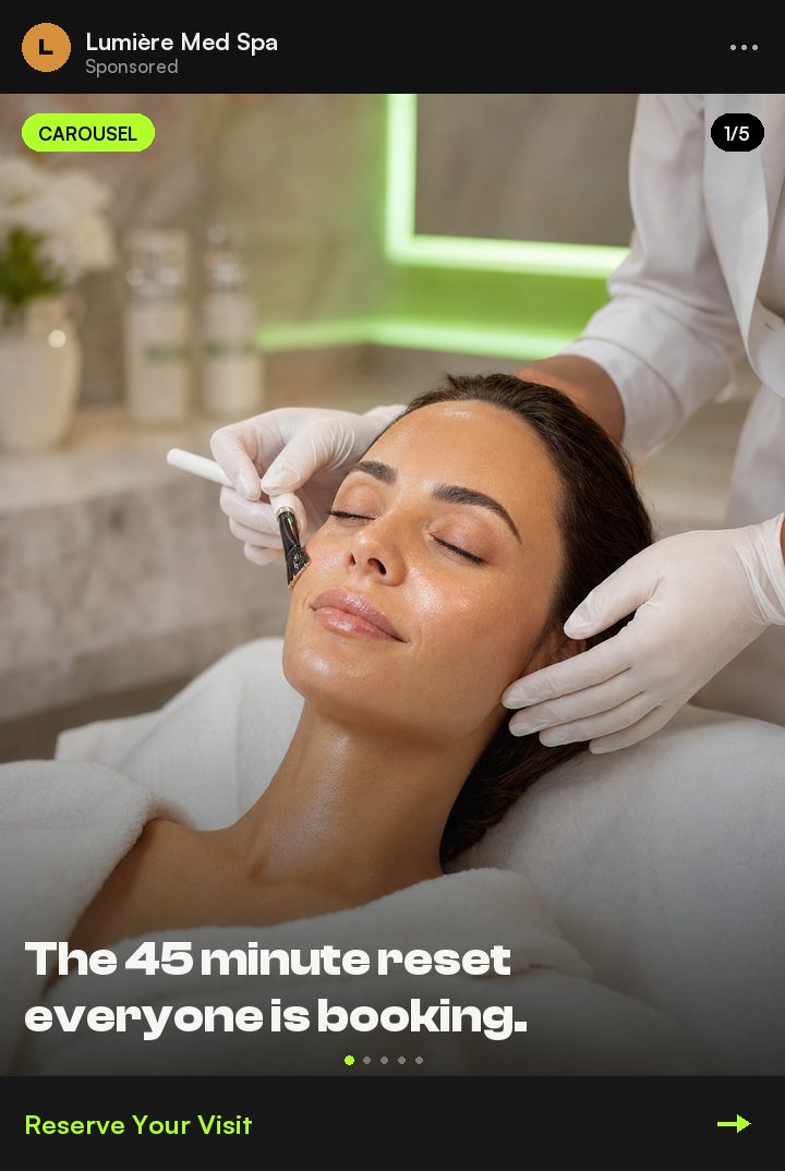 Carousel ad example by PELORA