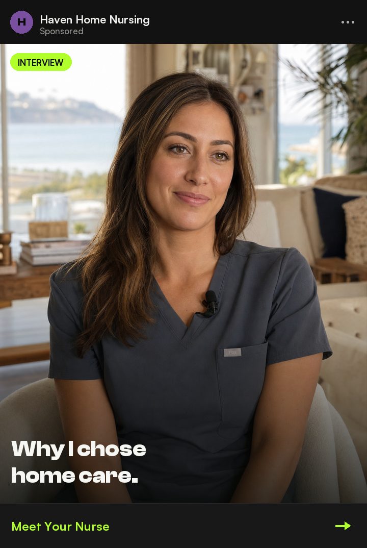 Interview style ad example by PELORA