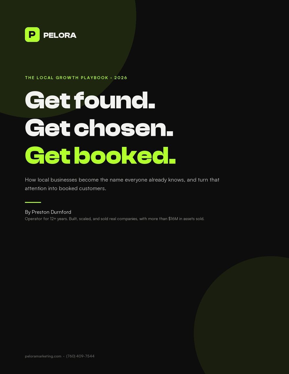 The Local Growth Playbook 2026 by Preston Durnford, cover